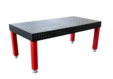 Сборочно-сварочный стол из стали c отверстиями 16 мм (толщина 10мм, размер 2000 х 1000 мм)
