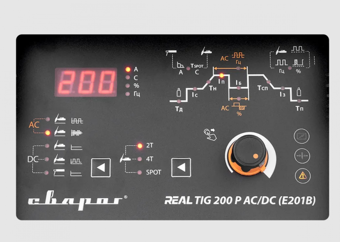 Сварочный полуавтомат MIG-MAG REAL TIG 200 P AC/DC BLACK (E201B) Сварог
