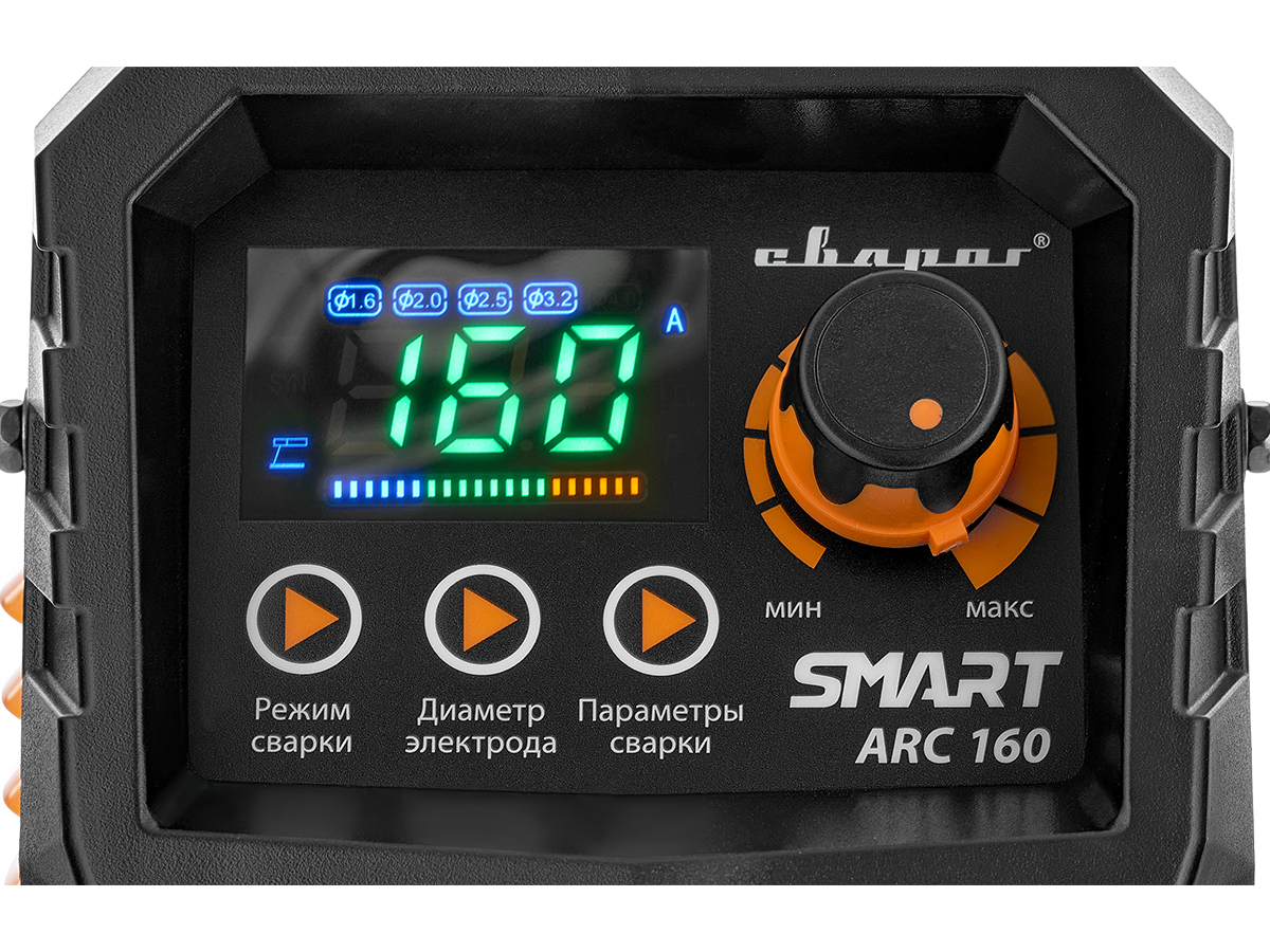 Сварочный инверторный аппарат MMA REAL SMART ARC 160 (Z28103)